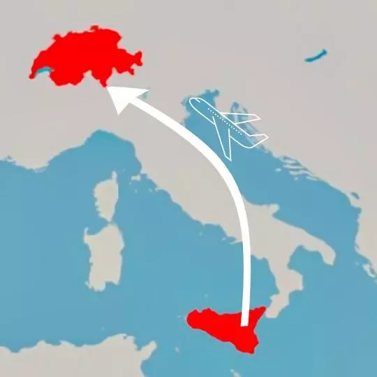 Flug Sizilien Schweiz
