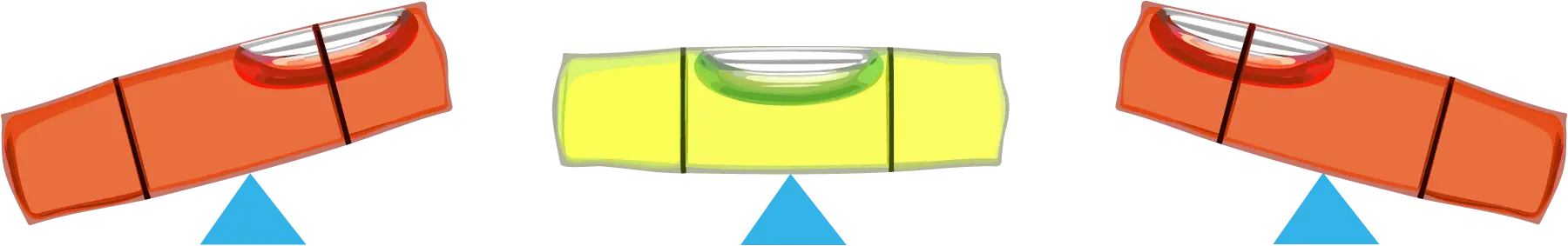 Wasserwaage, die ein Haltungsungleichgewicht symbolisiert Wasserwaage als Symbol für falsche Körperhaltung